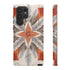 Silver Feather Compass - Impact Resistant Phone Case